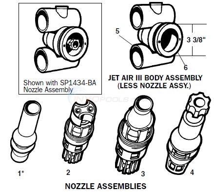 Hayward SP1434PAKB Jetair III Nozzle Assembly Replacement Hayward SP1434PAKB Jetair III Nozzle Assembly Replacement